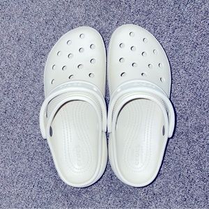 bone crocs platforms womens us 6